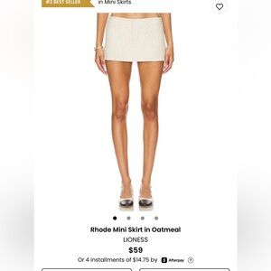 Lioness Beige Mini Skirt
